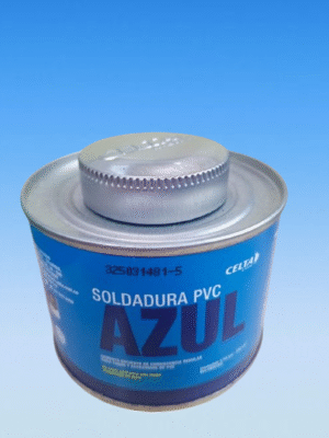 Soldadura PVC Azul 1/16 gal 236 cm³ – Unión Segura con Inspección Visual en Obra