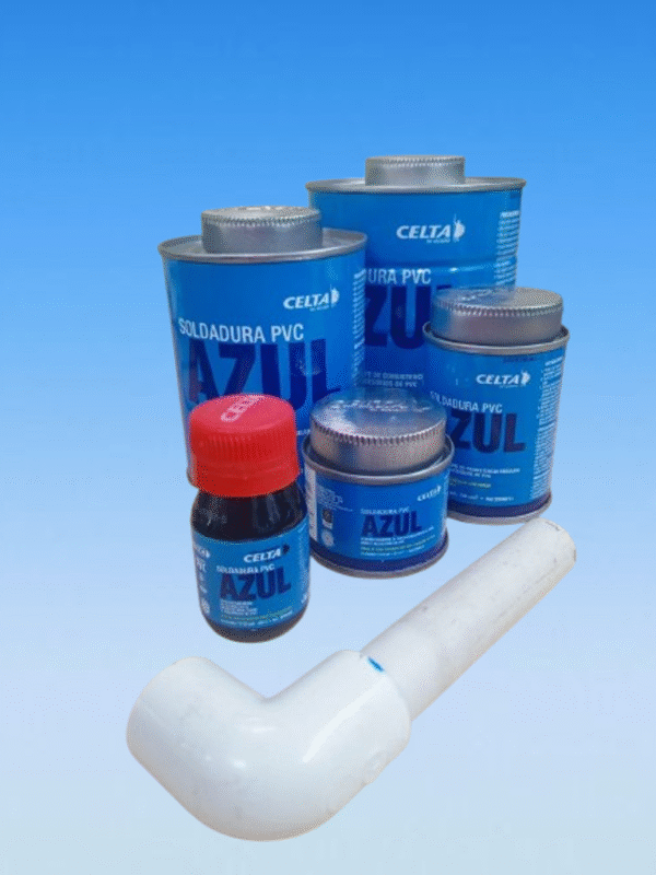 Soldadura PVC Azul Profesional – Unión Rápida y Resistente para Agua Fría y Presión